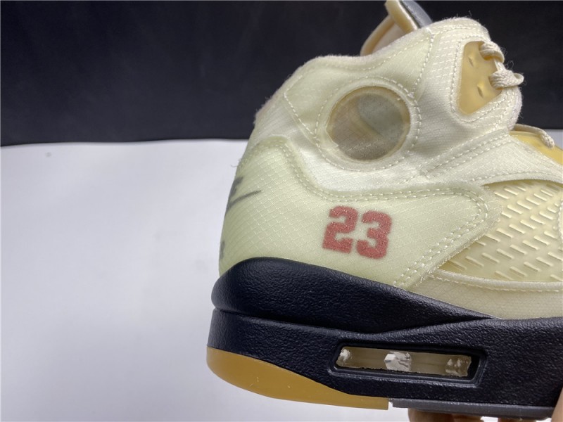 OFF-WHITE x Air Jordan 5 “Sail”