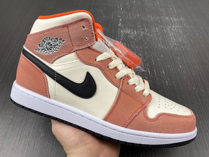 Air Jordan 1 Mid GS “Orange Suede