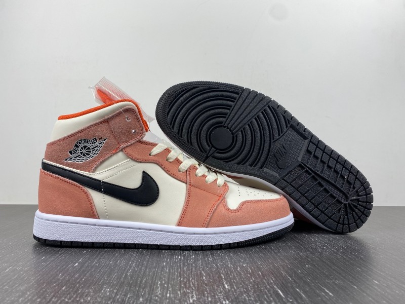 Air Jordan 1 Mid GS “Orange Suede