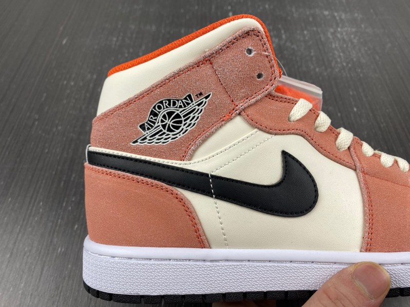 Air Jordan 1 Mid GS “Orange Suede