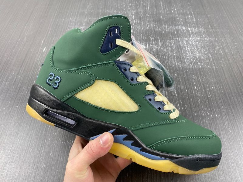 Air Jordan 5 "Navy Green”