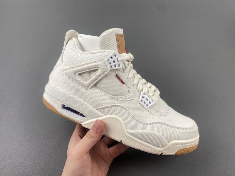 Levi’s x Air Jordan 4 “White