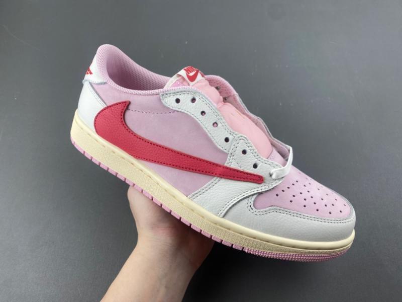 Travis Scott × AJ1 Low "Shy Pink"