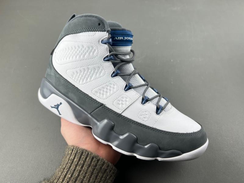 Air Jordan 9 “Flint Grey”Color: White/French Blue-Flint Grey