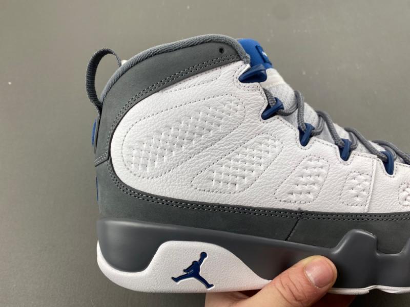 Air Jordan 9 “Flint Grey”Color: White/French Blue-Flint Grey