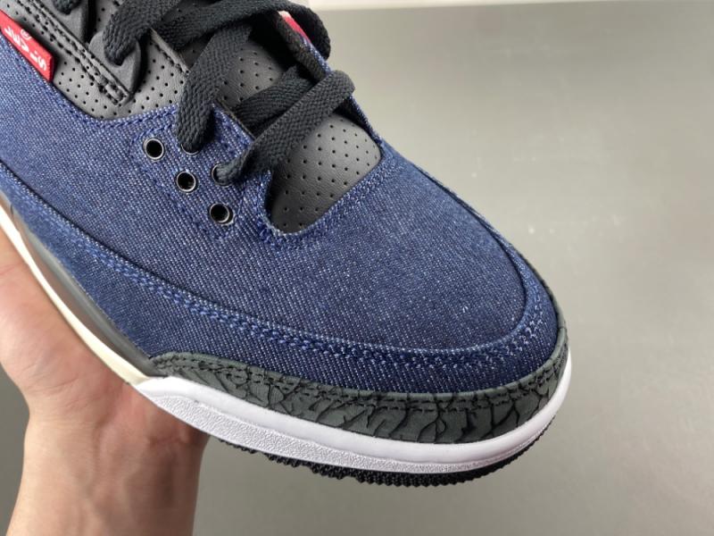 Air Jordan 3 x Levi's® Indigo and Gym Red