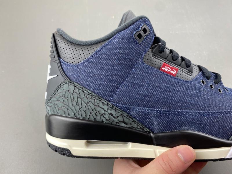Air Jordan 3 x Levi's® Indigo and Gym Red
