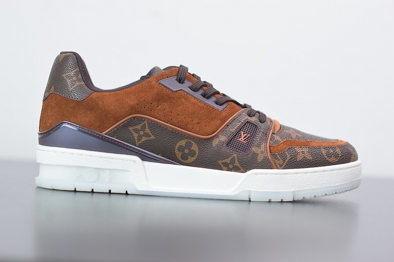 Louis Vuitton LV Trainer Sneaker Suede Monogram